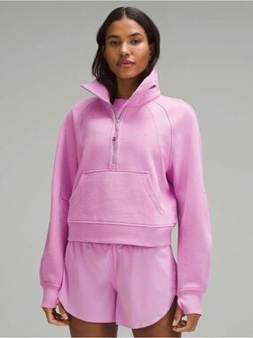 lululemon athletica Pink Half-Zip Pullover Sweatshirt